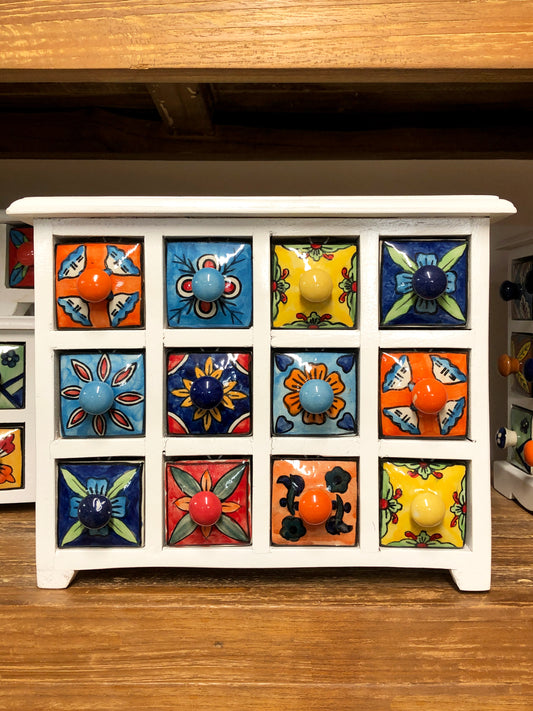 12 drawer miniature set
