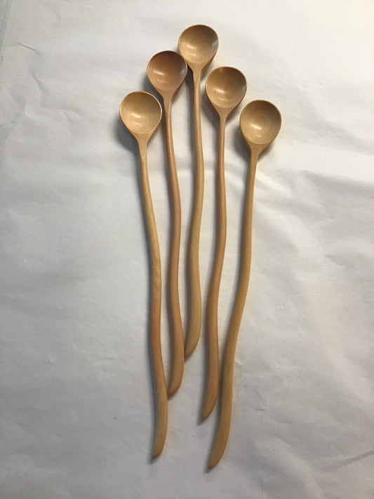 Wooden Milkshake Spoons Pack of 5